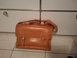 Ledertasche Herren Leder Vintage Aktentasche Herrenbraun