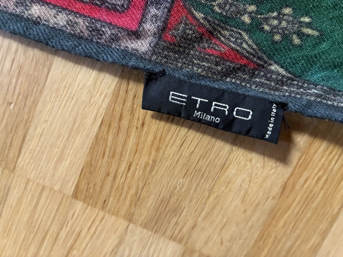Etro Foulards & écharpes: Etro Paisley Wool Multicolor Shawl Schal Scarf – D'occasion à Münchenstein par B771 4