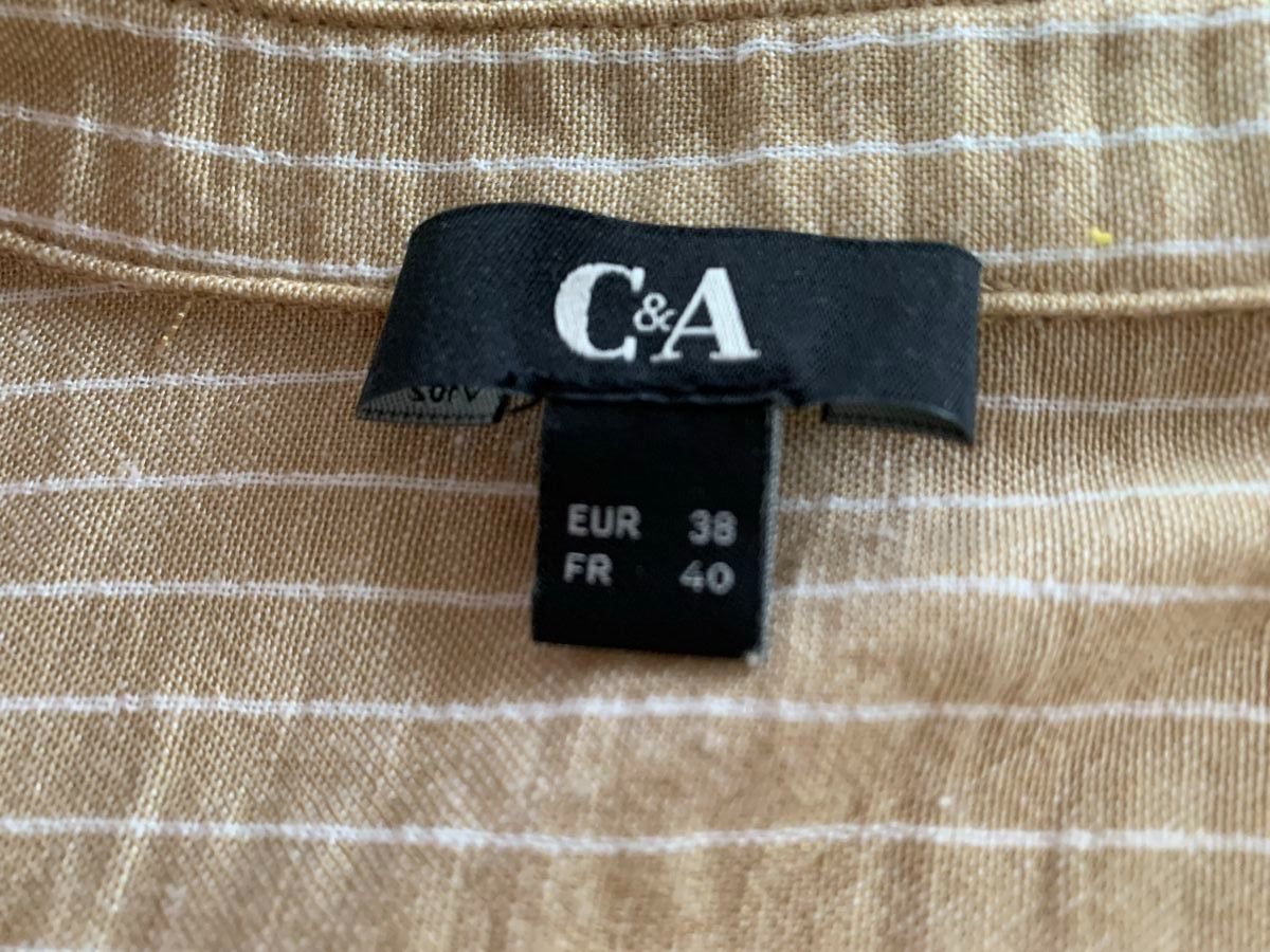 C&A Chemisiers: Leichte, luftige Bluse, beige/weiss gestreift, Gr. 38 – Neuf (Voir description) à Galgenen par Waldliesel 4
