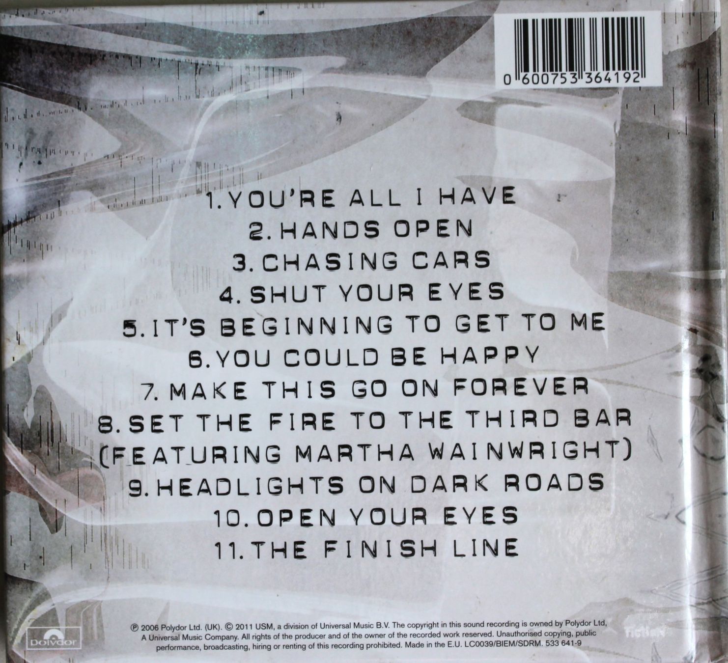 CD: Snow patrol / Eyes open – Usato da Worblaufen venduto da Cookie23 1