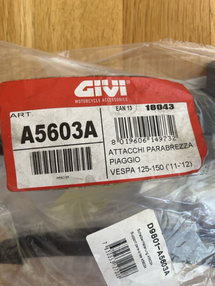 Vespa Tutti pezzi di ricambio per scooter: Vespa Scheibenhalterung A5603A – Nuovo e nell'imballaggio originale da Fahrni b. Thun venduto da Bergers_occasionen 2