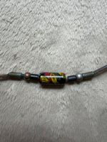 Hals Schmuck Kette mit Echt Lederband Länge 46cm