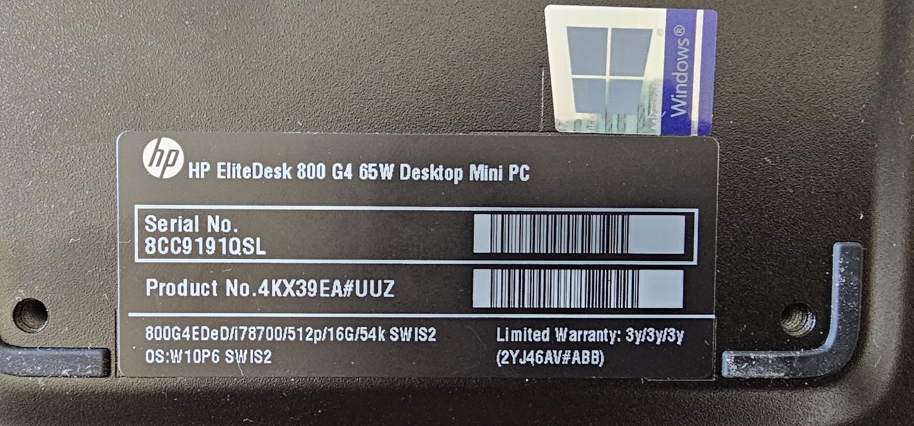 Hewlett Packard PC: Desktop HP – Usato da Unterägeri venduto da kuz_gc25