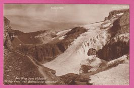 Weg zum Hohtürli gel 1922 Wilde Frau Blüemlisalp Gletscher
