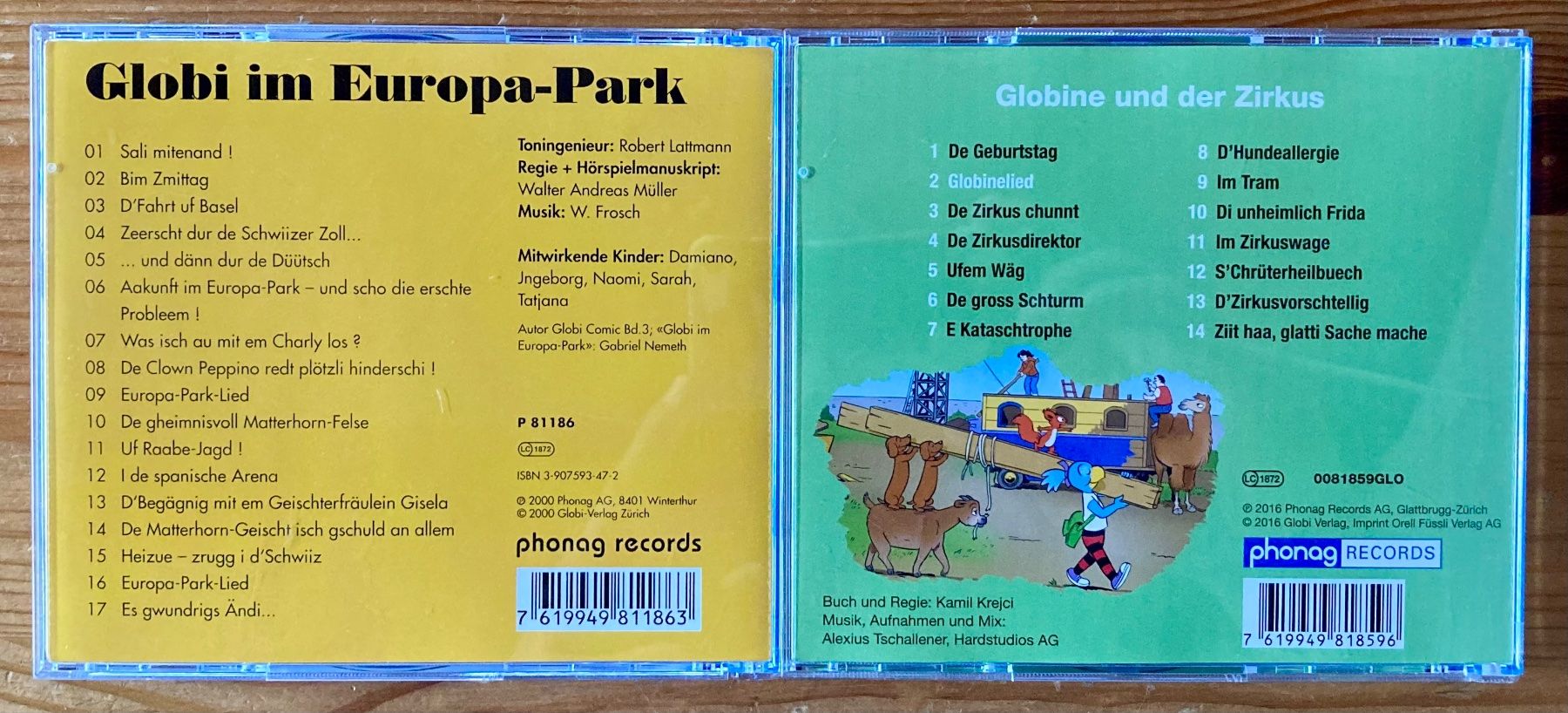 CD: 2x Globi & Globine (Dialekt, Phonag 2000/2016) – Usato da Zürich venduto da Djmotionch 4