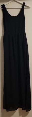 Schickes, schwarzes Maxikleid für den Sommer – Grösse 36