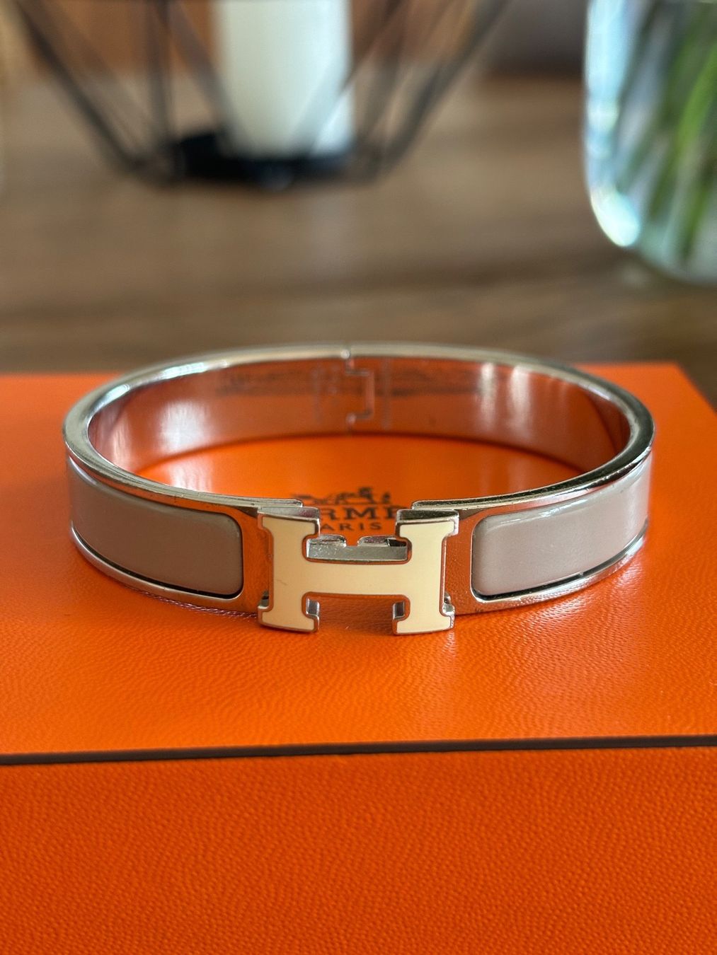 Hermès Bracciali & Braccialetti: ** HERMÈS ** - Bracelet Clic H taupe – Usato da Gland venduto da isa__sml
