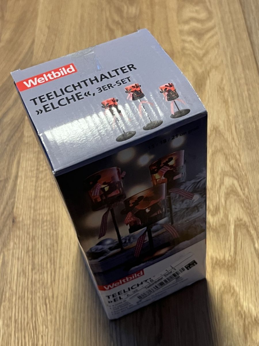 Tutte le decorazioni: Teelichthalter-Set Elche – Usato da Windlach venduto da Binchen0 4