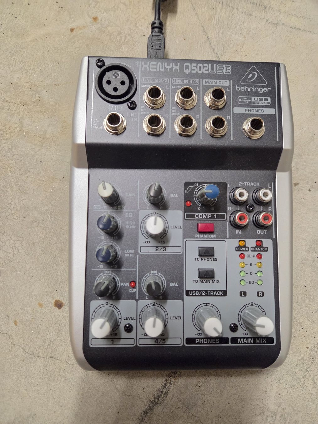 Behringer Console di mixaggio: Table de mixage Behringer Xenyx Q502usb+ micro – Usato da Sierre venduto da Cir_ccx2