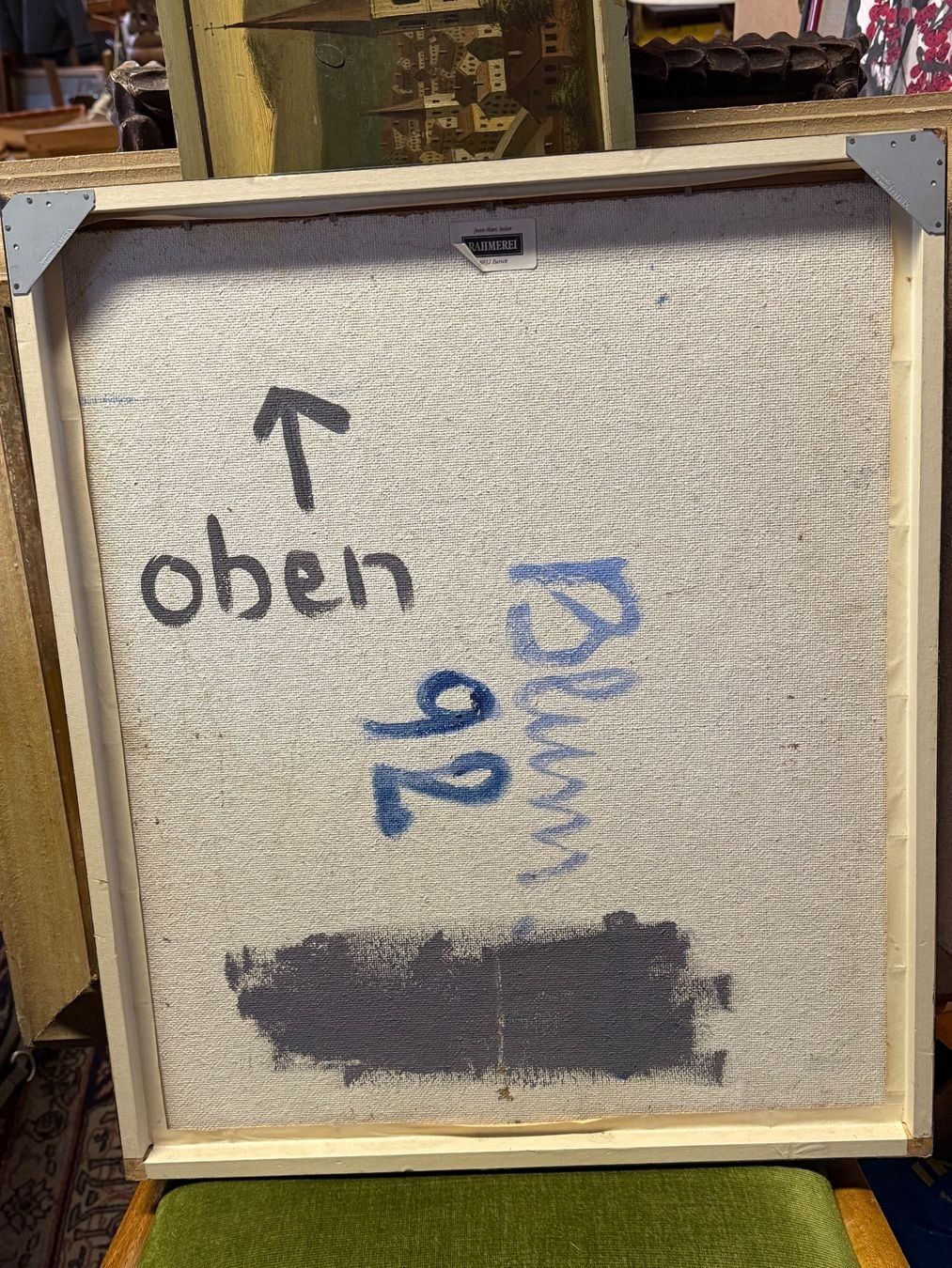 Dipinti: Komposition Oelgemälde BLUM ? – Usato da Basel venduto da Kaffee_und_Kunst 3