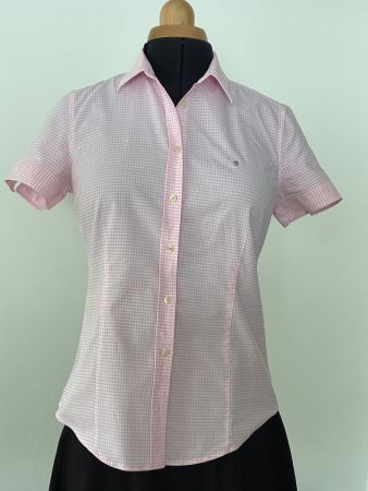 Vichy Kurzarmbluse von Gant Gr 40