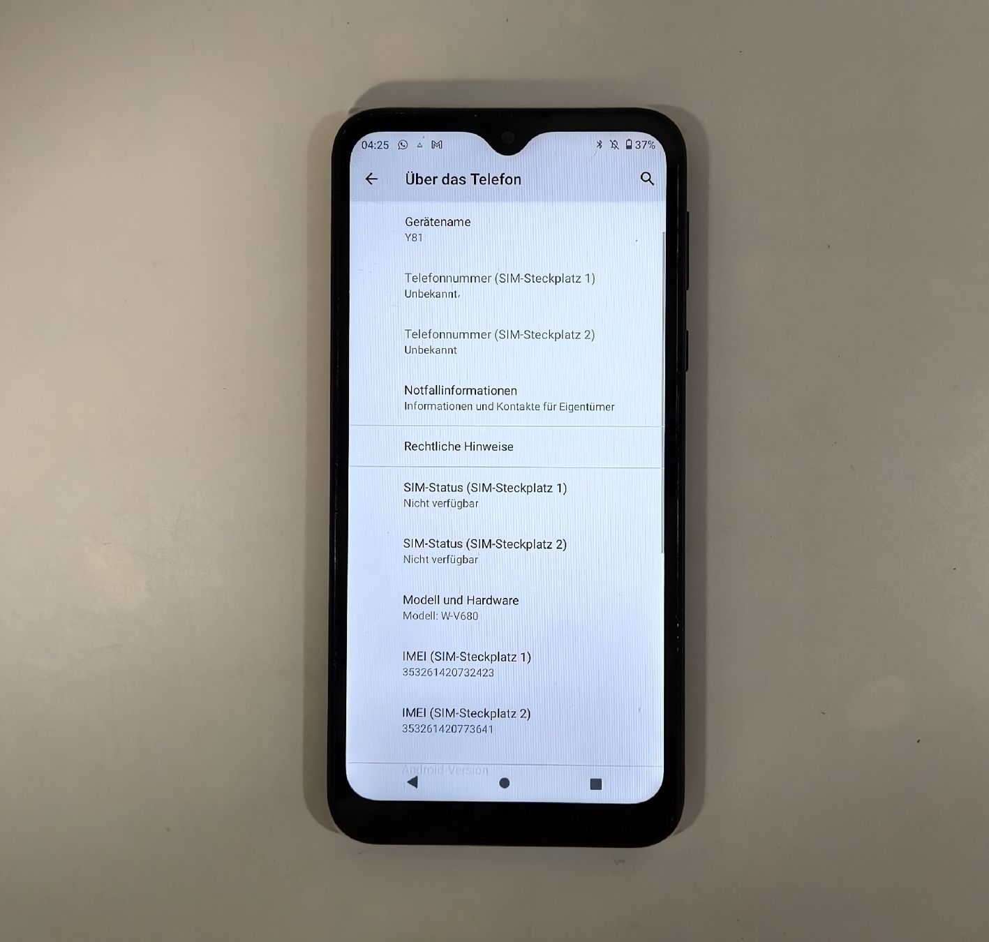 Wiko Portables: Wiko Y81 – D'occasion à Ehrendingen par Rocky985 2
