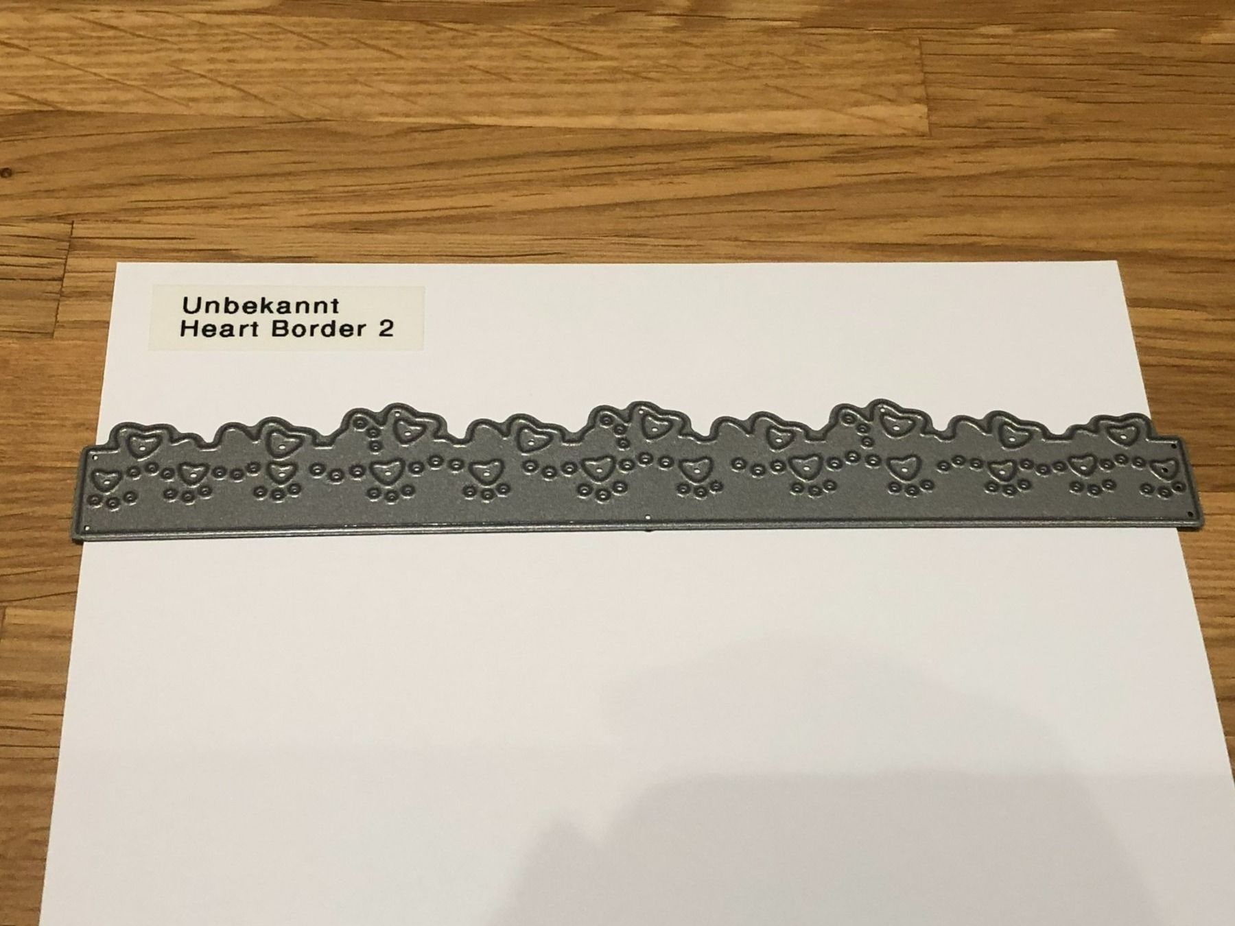 Sciablone: Heart Border 2 - unbekannt – Usato da Neukirch (Egnach) venduto da muolen