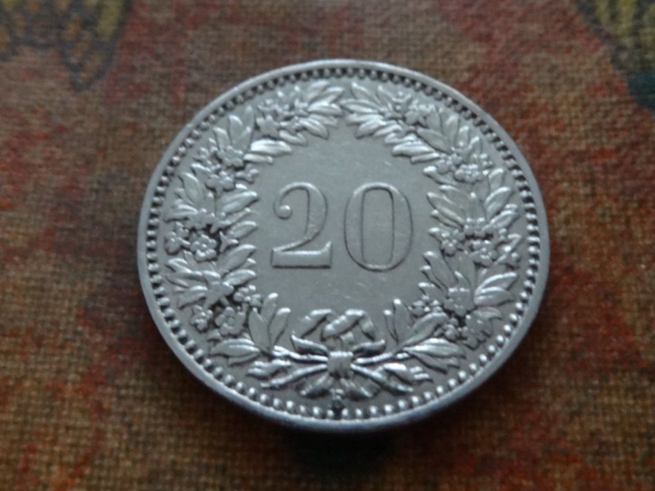 Alle Münzen: 20 Rp. 1913 – Gebraucht aus Romanel-sur-Lausanne von Swift13 1