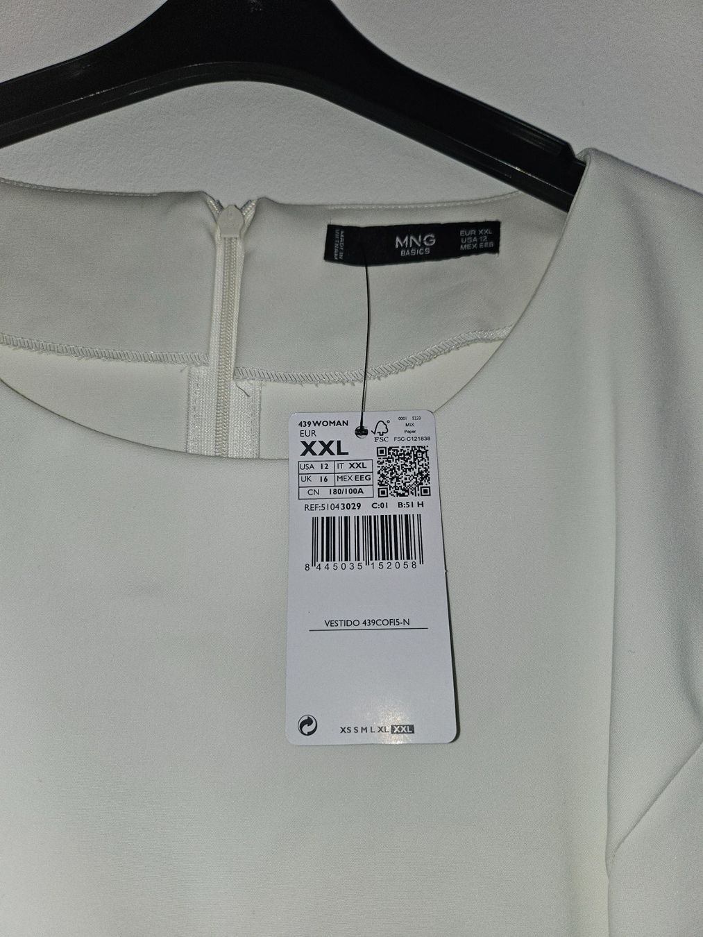Mango Vestiti: Robe blanche Mango neuve, taille XXL - Élégante et stylée – Nuovo (secondo la descrizione) da Jongny venduto da beg_f7zz 2
