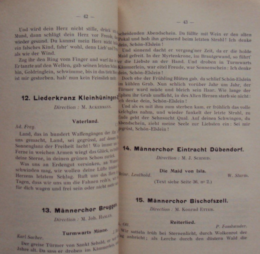 Libri: Sängerfest Neuchâtel 1912 Programmheft mit 128 S. – Usato da Bern venduto da Mattthias 2