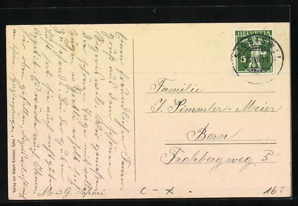 Cartoline postali: Sigriswil, Post Chalet Erika mit Strasse – Usato da Berlin venduto da bartko-reher 1