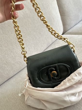 Handtasche Liu Jo Lapuffy dunkel grün neuwertiger Zustand