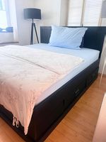 Bett, 160x200 mit Matratze und Lattenrost 
