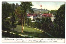 Relief-AK Weissbad bei Appenzell, Hotel 