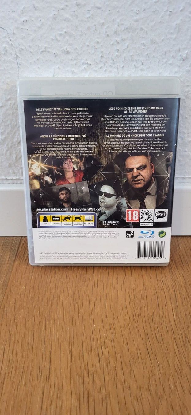 Sony Jeux: PS3 - Heavy Rain – D'occasion à Münsingen par DigitaleSpielecke 1