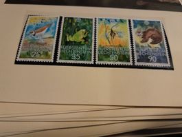 4 Timbres Liechtenstein, Animaux, Collection Été!