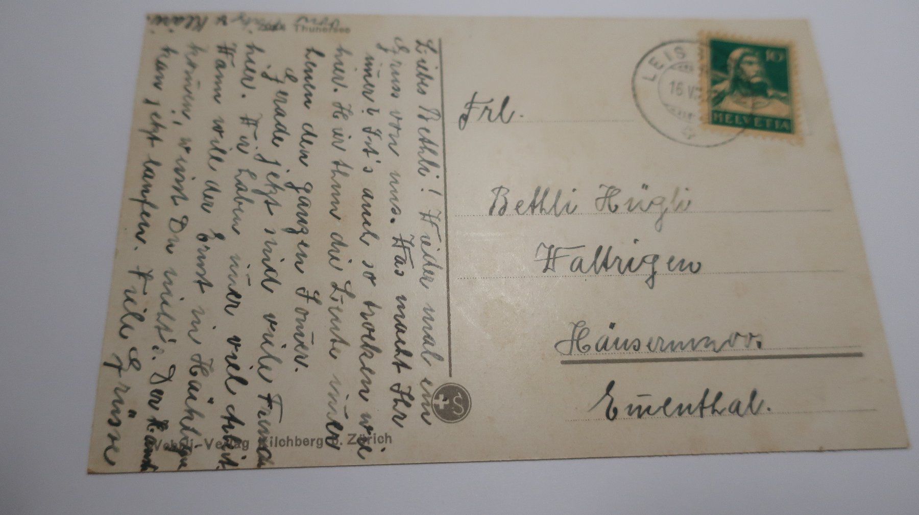 Cartoline postali: Thuner See Panorama 1928 – Usato da Cormoret venduto da Pascalll2001 4