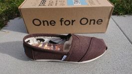 TOMS Classics Chocolate Canvas Gr. 36