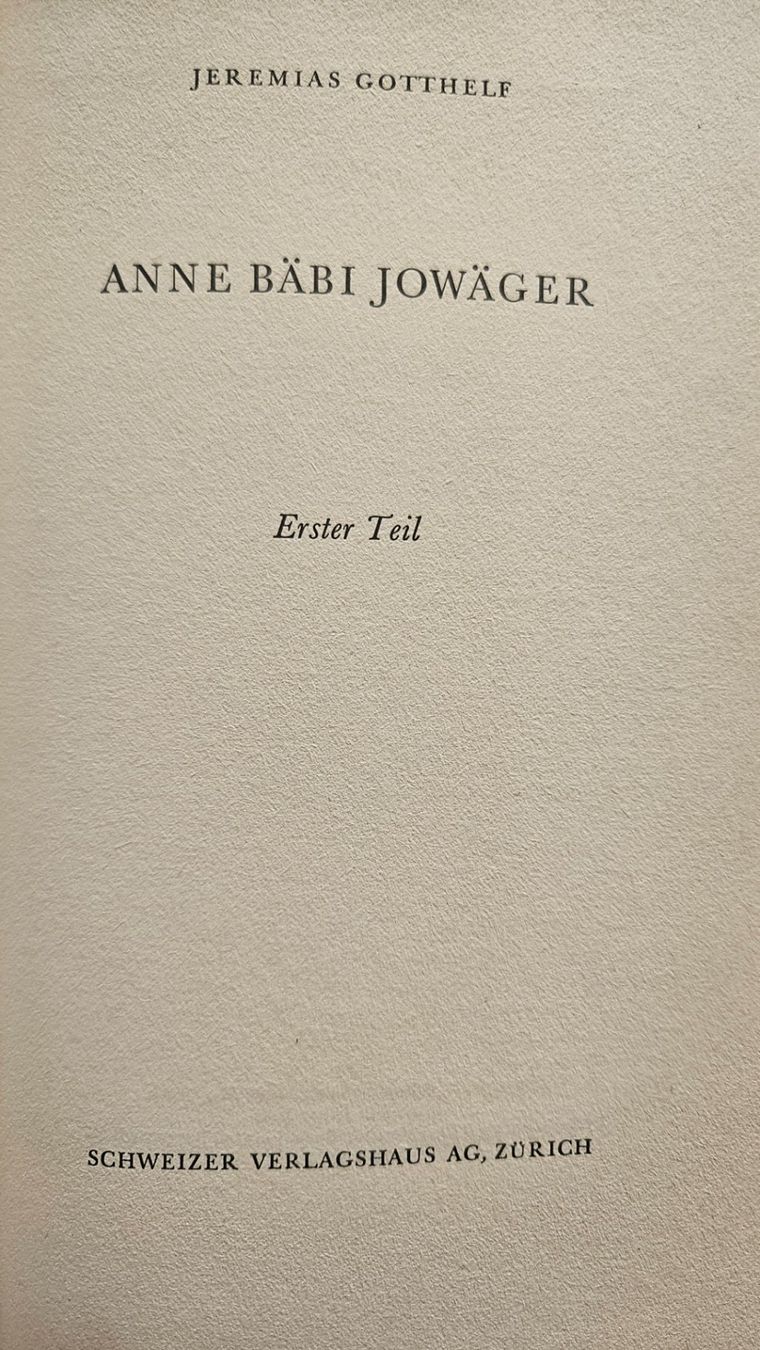 Livres: Bücher Serie Jeramias Gotthelf – D'occasion à Gunzgen par husch2611 3