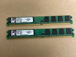 2x Kingston DDR2 RAM KVR800D2N5K2/2G