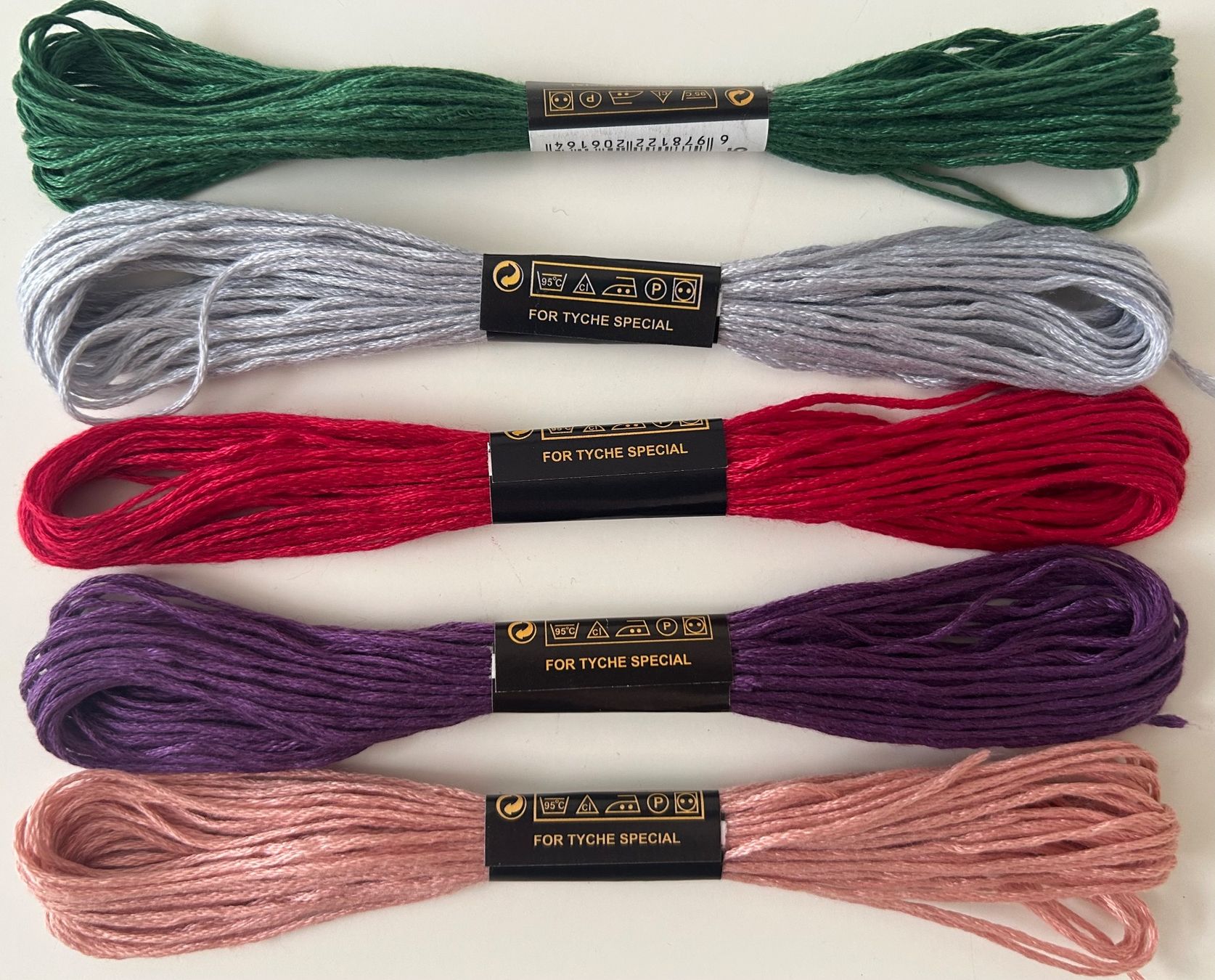Cordicelle & Fili: 5x Stickgarn neu – Nuovo e nell'imballaggio originale da Geneve venduto da vane267