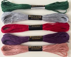 5x Stickgarn neu