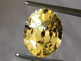 SAPHIR (N)= unbehandelt  gelb 6.10cts aus Sri Lanka  🇱🇰 💎