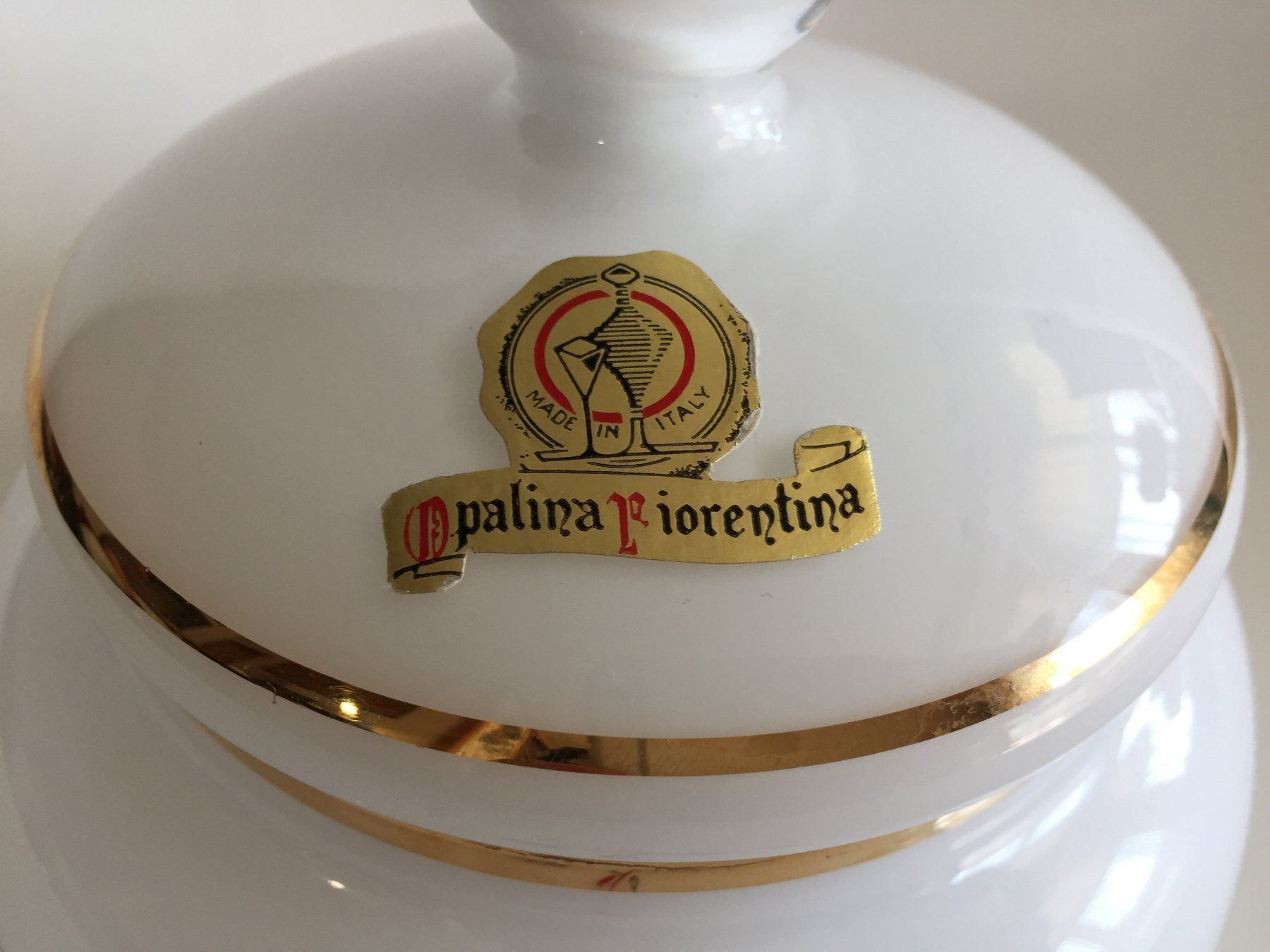 Zuccheriere: OPALINA FIORENTINA Bonbonnière / Deckeldose – Usato da Cossonay-Ville venduto da Les_1001_perles 5