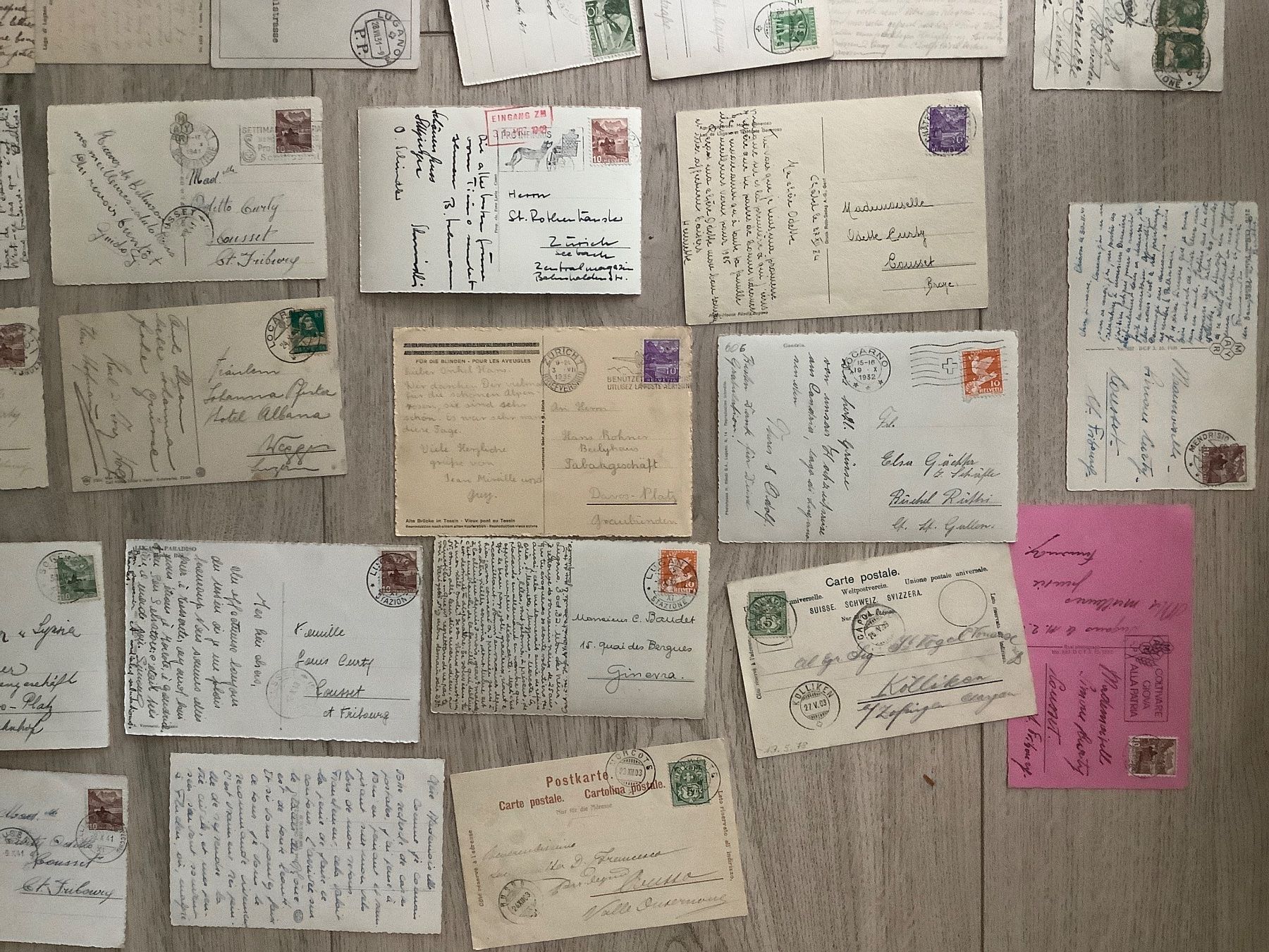 Cartoline postali: 66 alte, gelaufene Ansichtskarten Tessin ab 1903 – Usato da St. Gallen venduto da herbrig2 7
