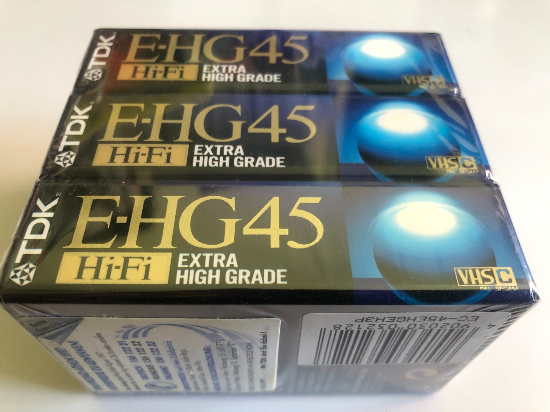 Cassette vuote: TDK VHS C Video Kassette  EHG45 orginalverpackt – Nuovo e nell'imballaggio originale da Zürich venduto da Tivoli2 2