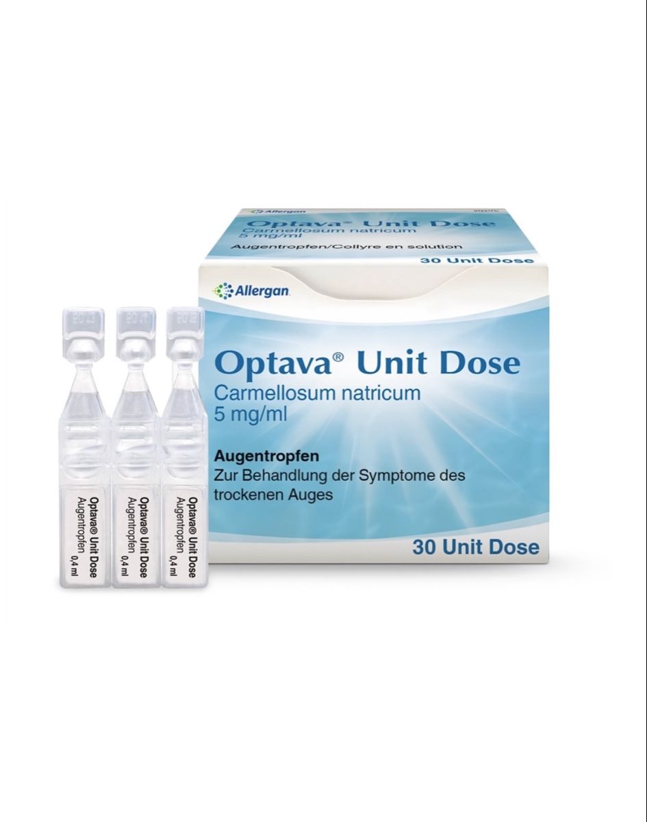 Cura del viso: Optava Unit Dose Augentropfen - neu & ungeöffnet – Nuovo e nell'imballaggio originale da Zürich venduto da Sonnenschein_