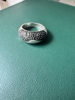 Esprit Ring 925 Silber mit schwarzen Steinen