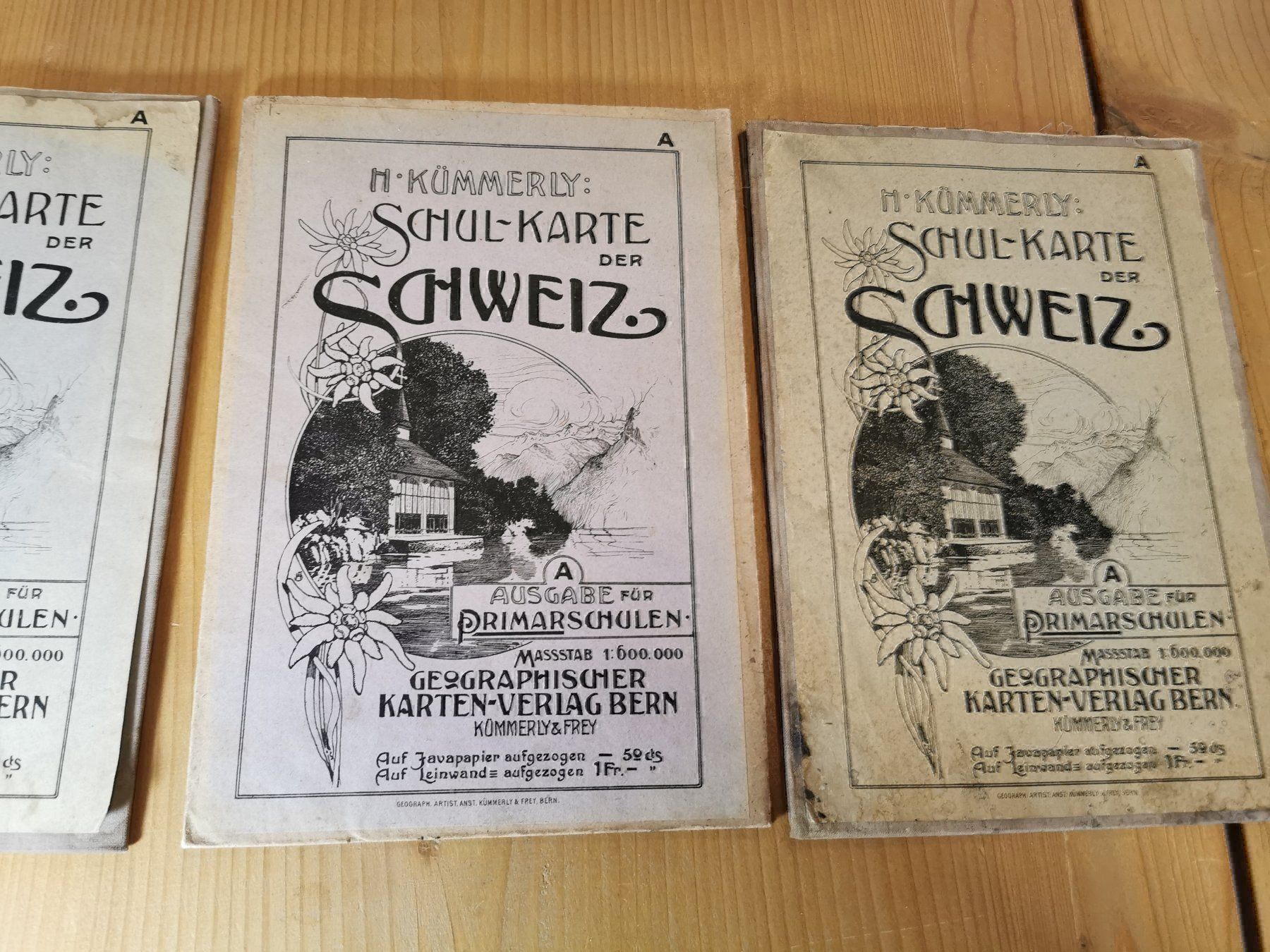 Cartine & Atlanti: Antike Schulkarten 4 Stück – Usato da Wynau venduto da Zebrafurz 2