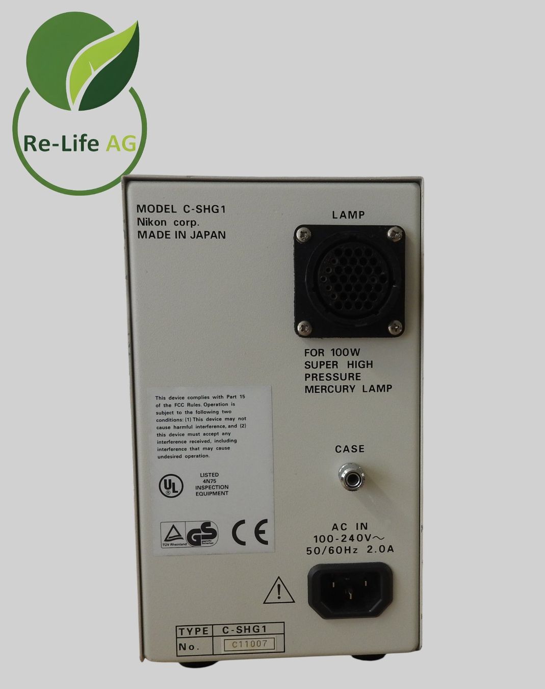Nikon Ladegeräte: Nikon Corp. Mercury Lamp Power Supply – Gebraucht aus Reinach BL von Re-LifeAG_Labor 5