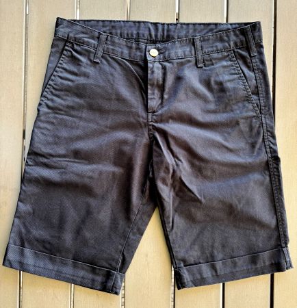 CARHARTT WIP PRESENTER DUNMORE SHORTS (BLACK RINSED) GR 28