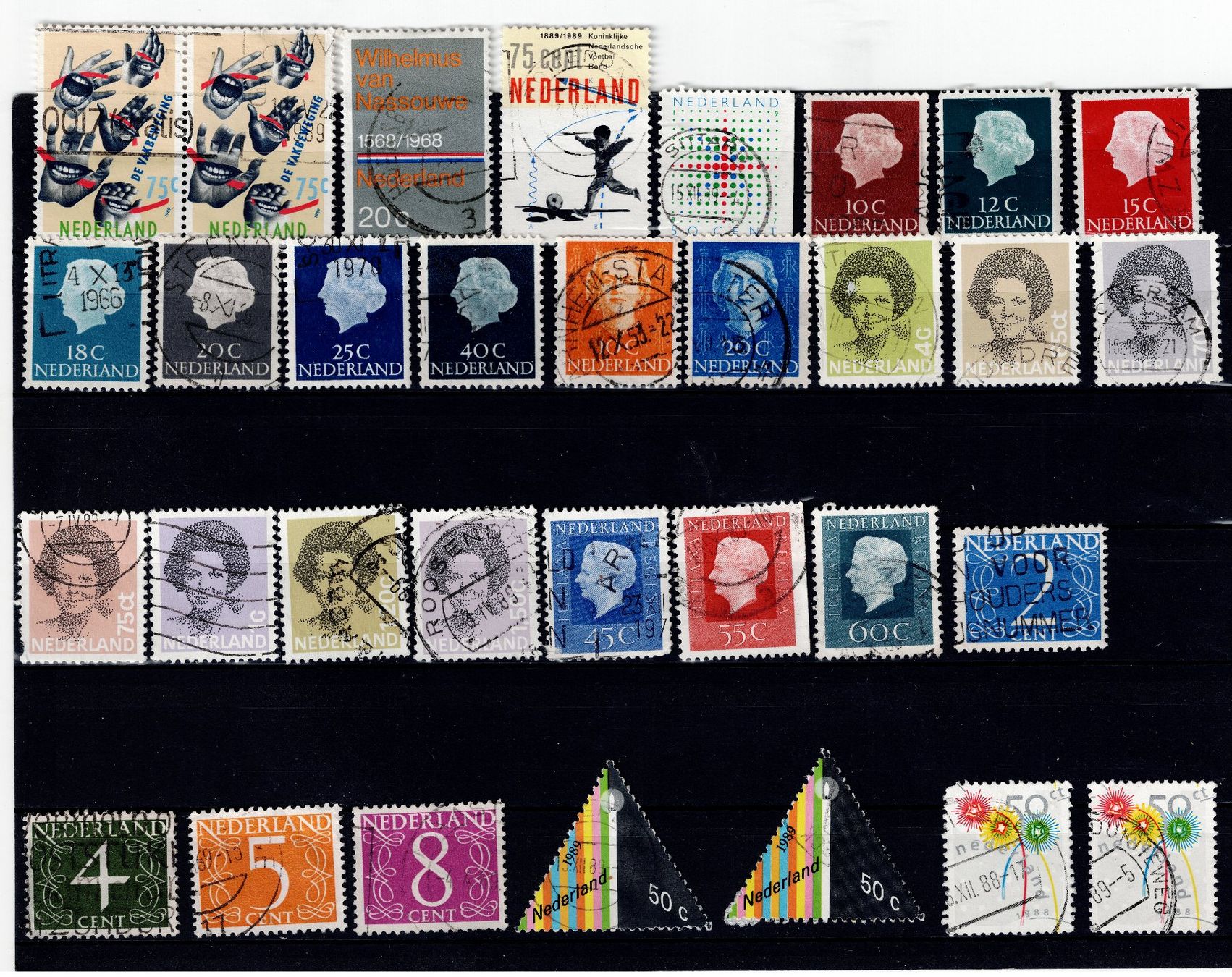Tutti i francobolli: Briefmarken 49x Niederlande – Usato da Tenniken venduto da mik_6mxg 6