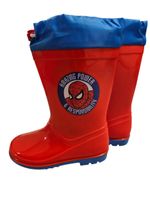 Gummistiefel, Grösse 24-32 Rot/Blau, Spider-Man Motiv