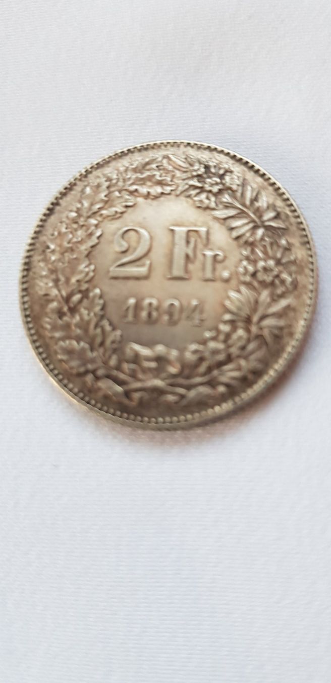 Tutti le monete: 2 Franken 1894 Schweiz – Usato da Dällikon venduto da Toyfan