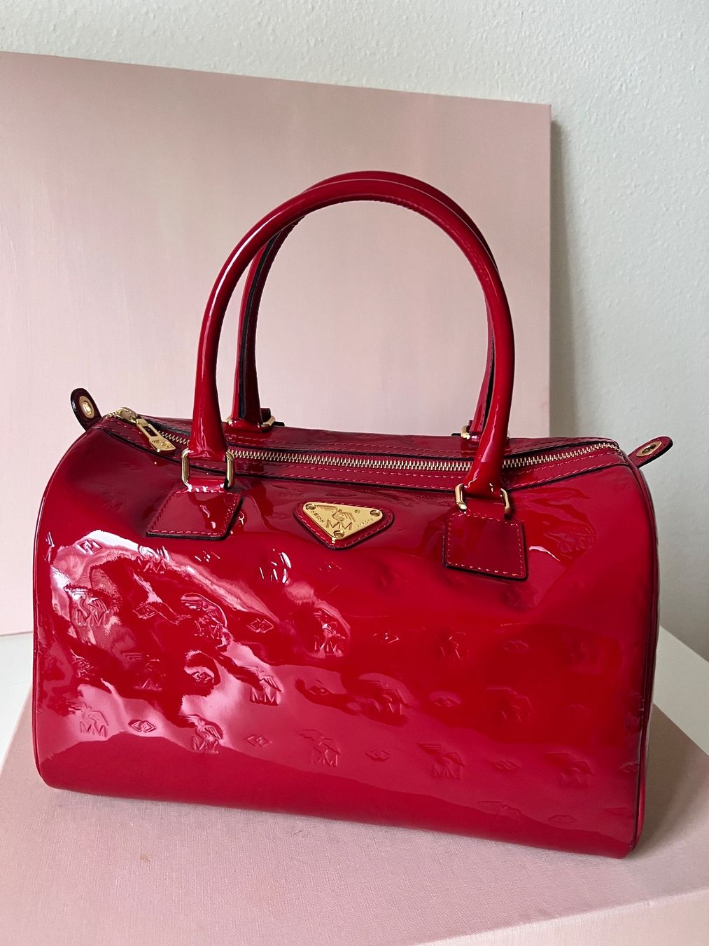Maison Mollerus Borse da donna: Wunderschöne rote Maison Mollerus Tasche – Usato da Fischbach LU venduto da Dear.Luki 1