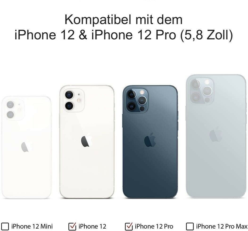 Apple Cover & Protezioni schermo: iPhone 12  Hülle Silikon Schutzhülle – Nuovo (secondo la descrizione) da Holderbank AG venduto da doni3101 6