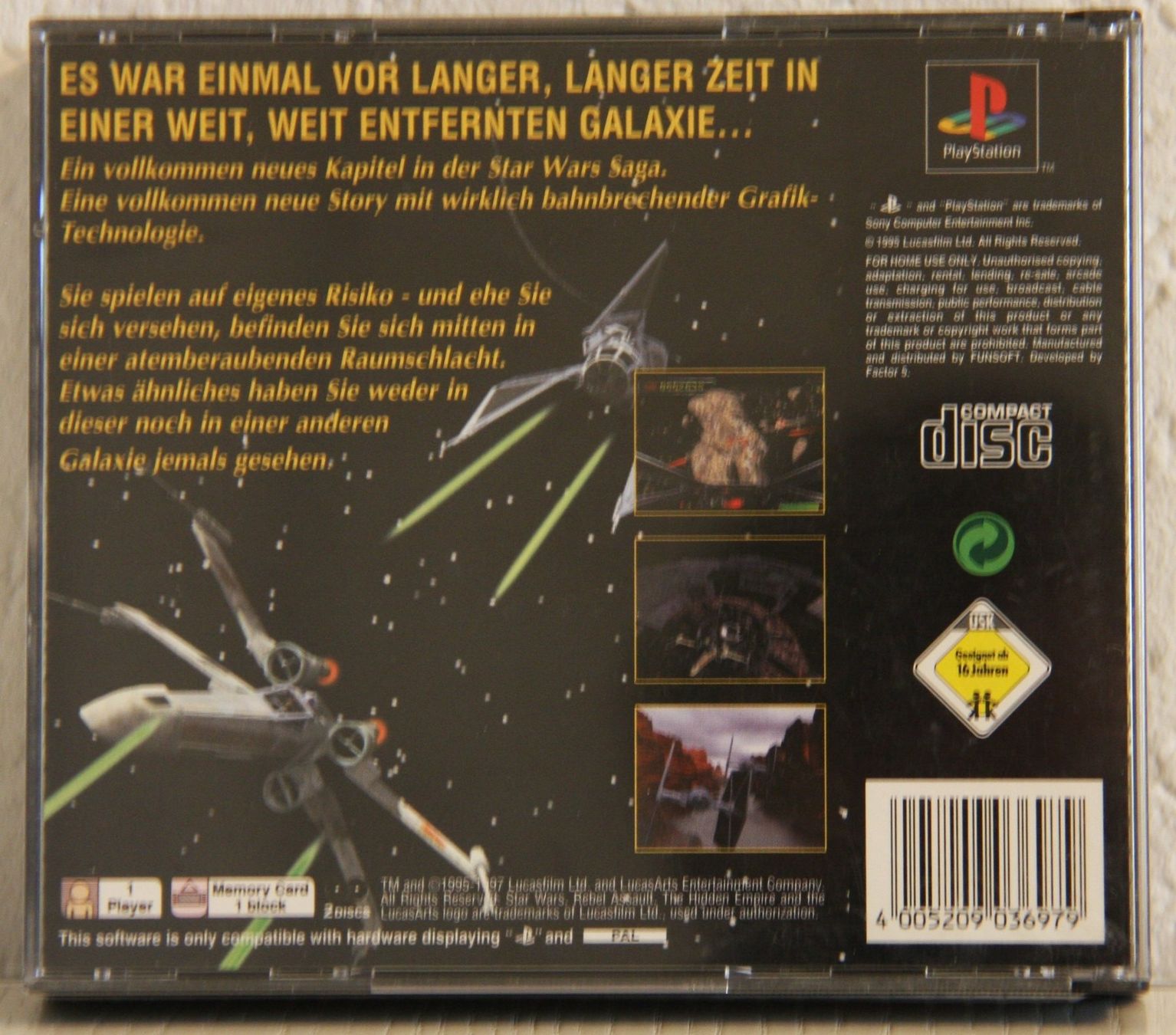 Giochi: PS1 Star Wars Rebel Assault 2 – Usato da Fisibach venduto da Retrogames24 1