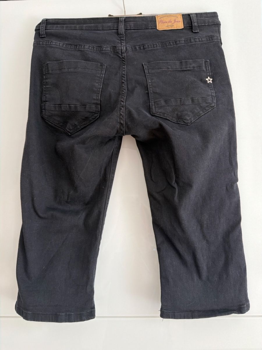 Jeans: Pantacourt denim 38 noir – Gebraucht aus Uetliberg von adrenalhyn 1