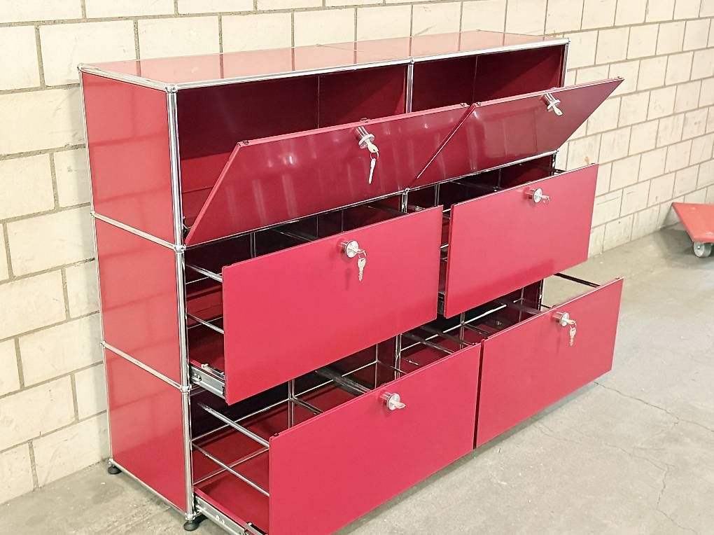 USM Kommoden: USM Haller Sideboard Rot – Gebraucht aus Dietikon von Kumar_Occasionen 5