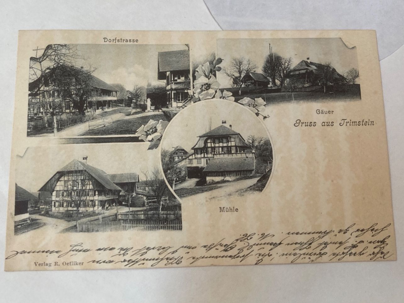 Cartoline postali: antike Postkarte  - Gruss aus Trimstein – Usato da zürich venduto da papalapa